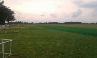 Initial Layout and Herbicide Applied - Angle View of Runway