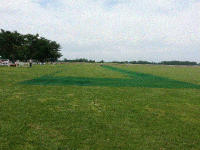 Initial Layout and Herbicide Applied - Filling In Runway